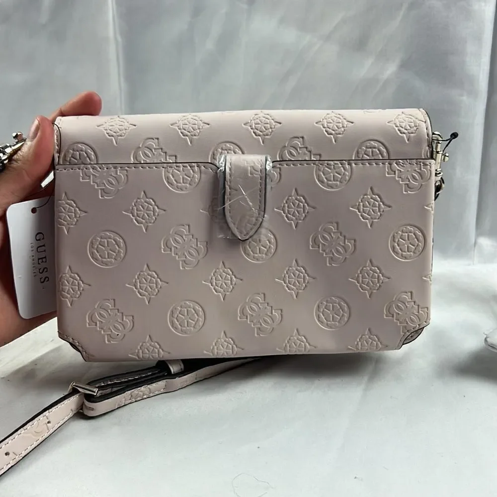NWT Guess powder Pink crossbody